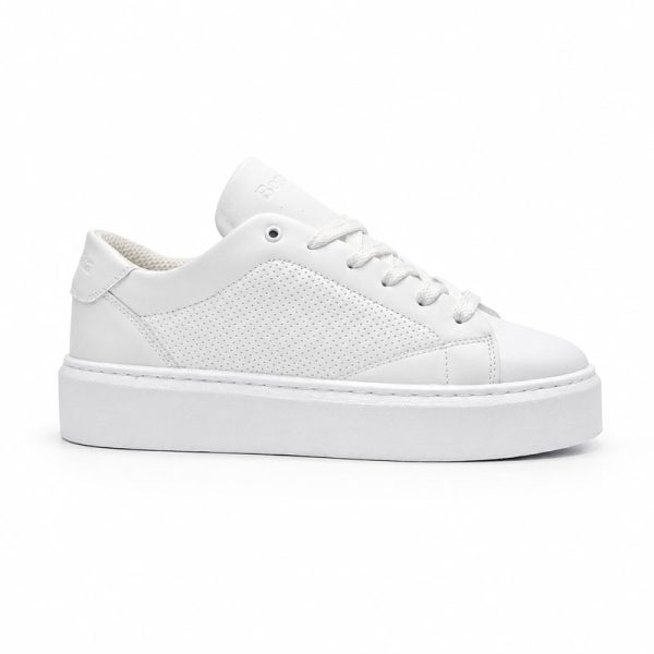 کفش راحتی مردانه مدل برشکا bershka رنگ سفید سوزنی کد EF302